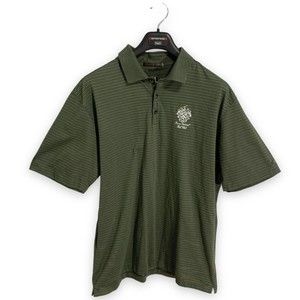 Nike Tiger Woods Mens XL Embroidered Golf Polo Trump National Golf Club FITDRY
